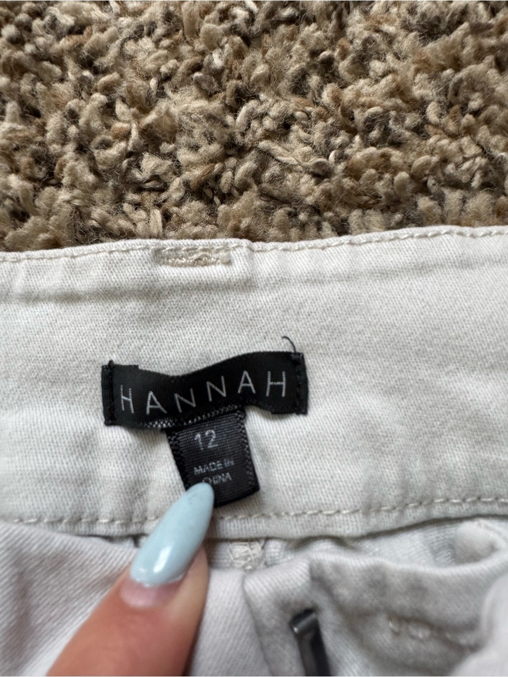 Hannah High-Waist khaki Women's Shorts - Picture 3 of 3